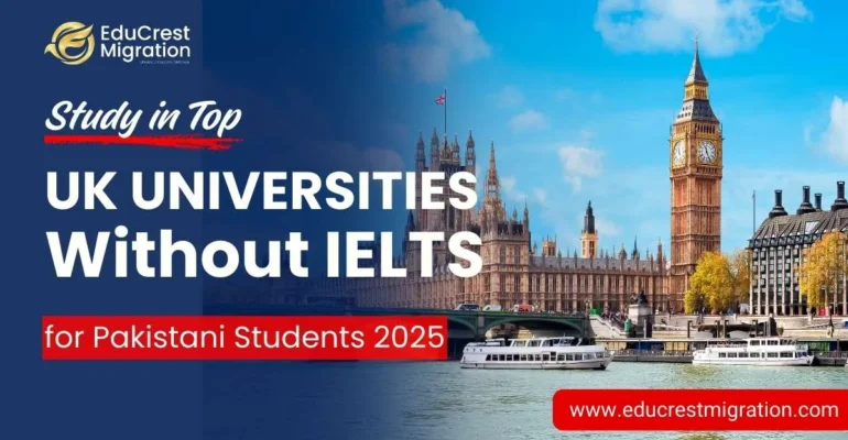 Study in UK universities without IELTS test